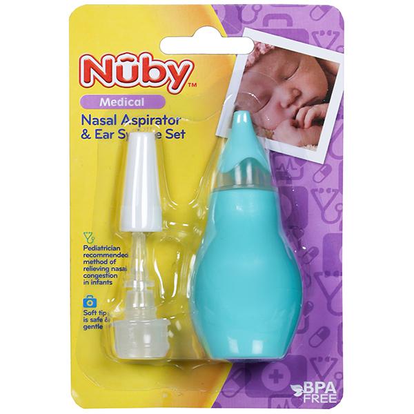 Buy Nuby Nasal Aspirator & Ear Syringe Set (172) Green Pack Of 2 Online |  Flipkart Health+ (SastaSundar)