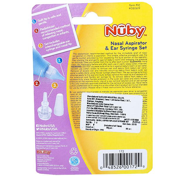 NUBY Nasal Aspirator And Ear Syringe Set