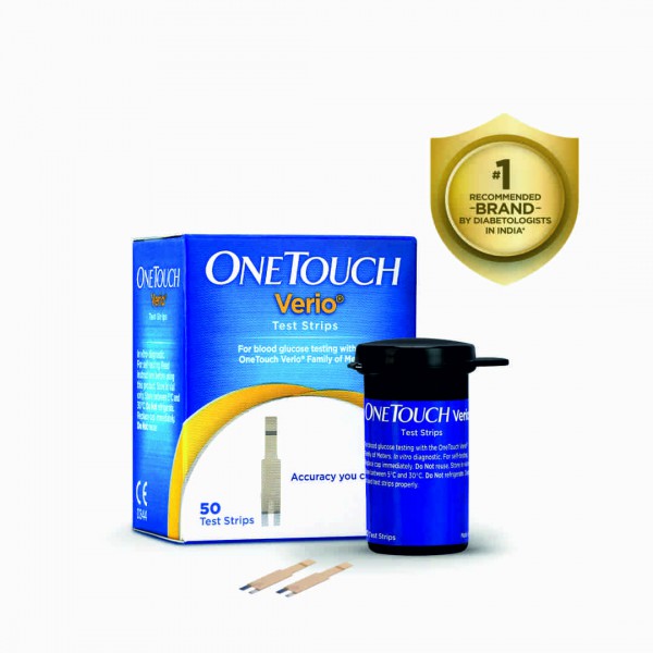 Buy OneTouch Verio Test Strips Pack Of 50 Online at Best price in India ...