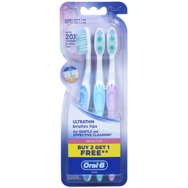 Buy Oral B Sensitive Ultra Thin Extra Soft Toothbrushbuy 2 Get 1 Free