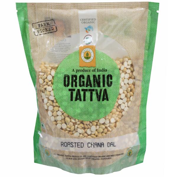 Buy Organic Tattva Roasted Chana Dal 500 g Online at Best price in ...