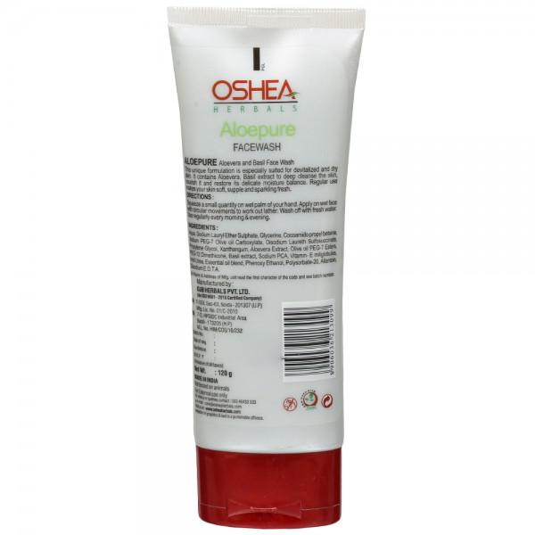 Buy Oshea Herbals Aloepure Aloevera Basil Face Wash 120 g Online