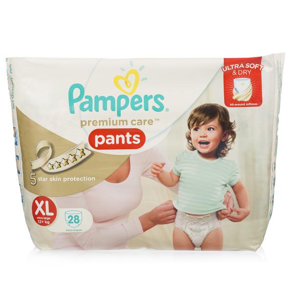 Pampers Premium Care Pants Double XXL 303030 Extra Large size baby  diapers XXL 30  XXL  Buy 3 Pampers Pant Diapers  Flipkartcom