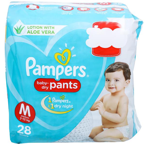 Order Pampers Baby Dry Pants (M) 50 count (7 - 12 kg) Online From VISHAL  KIDS WORLD,NAGPUR