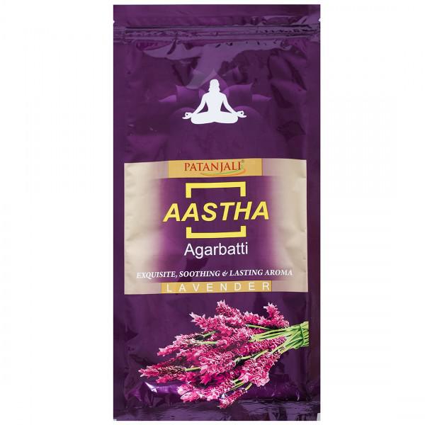 Buy Patanjali Aastha Agarbatti Lavender Incense Sticks 150 g Online at ...