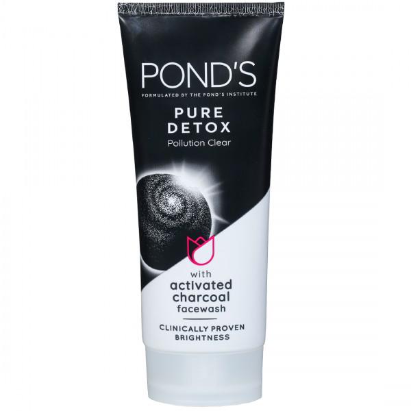 Buy Ponds Pure Detox Pollution Clear With Activated Charcoal Face Wash 100 G Online At Best