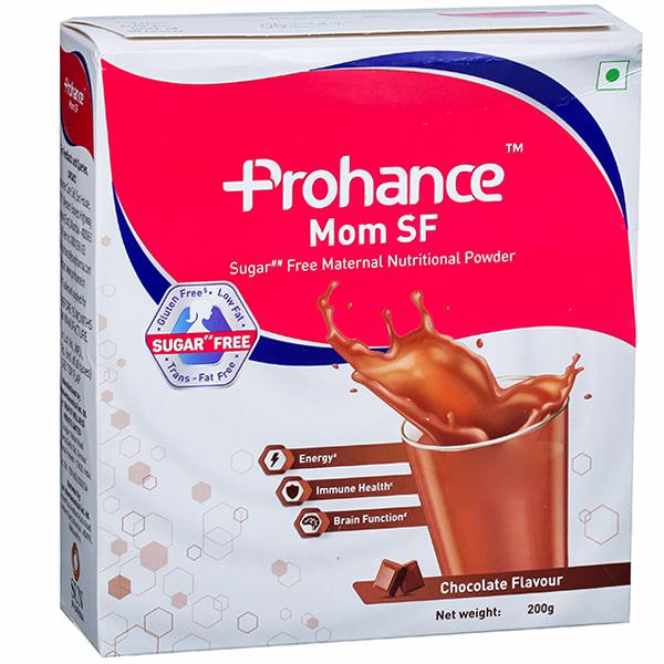 Buy Prohance Mom (Chocolate Flavour) Sugar Free Powder 200 g Online at Buy Prohance Mom (Chocolate Flavour) Sugar Free Powder 200 g Online at