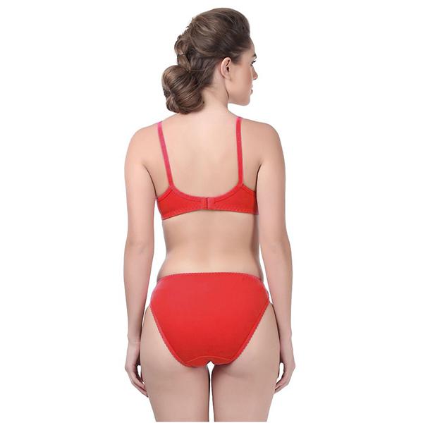 Buy Rupa Softline Britney Bra & Panty Set Red (34B-85 cm) Online