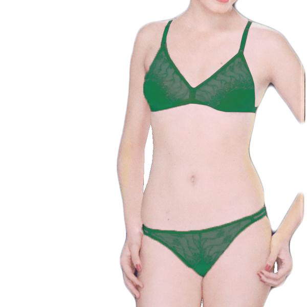 Rupa Softline Charmis Bra & Panty Set Ocean Green (34B-85 cm)