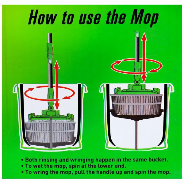 Scotch-Brite Jumper Spin Mop with Round Refill Heads (H18U-3198)