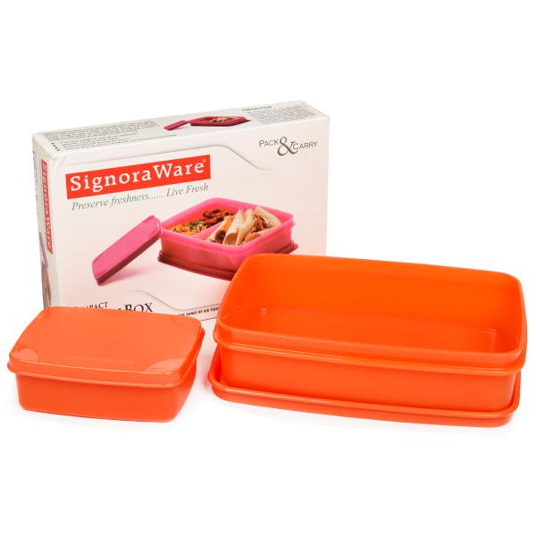 Buy Signoraware Compact Lunch Box Small Code-543 Peach Online