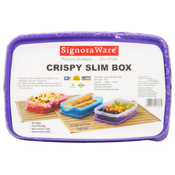 Signora ware Bread Box -Dual Use Bread Holder/Airtight Plastic Food Storage  Container for Dry or