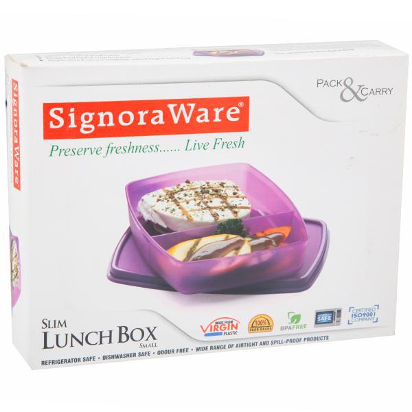 SignoraWare Slim High Jumbo Microwave Safe Office Two Compartment