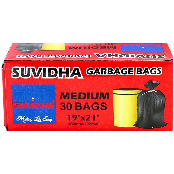 SUVIDHA Super Saver Garbage Bags Medium 19 X 21 Inches Waste(Pack of 430  Bags per pack) Medium 20-30 L Garbage Bag Price in India - Buy SUVIDHA  Super Saver Garbage Bags Medium