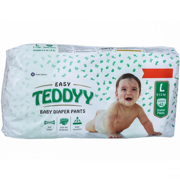 Buy Teddyy Easy Baby Diaper Pants L (9 - 13 kg) Pack Of 42 Online