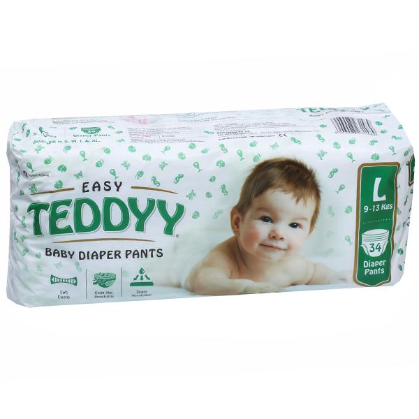 Buy Teddyy Easy Baby Diaper Pants M (6 - 11 kg) Pack Of 9 Online | Flipkart  Health+