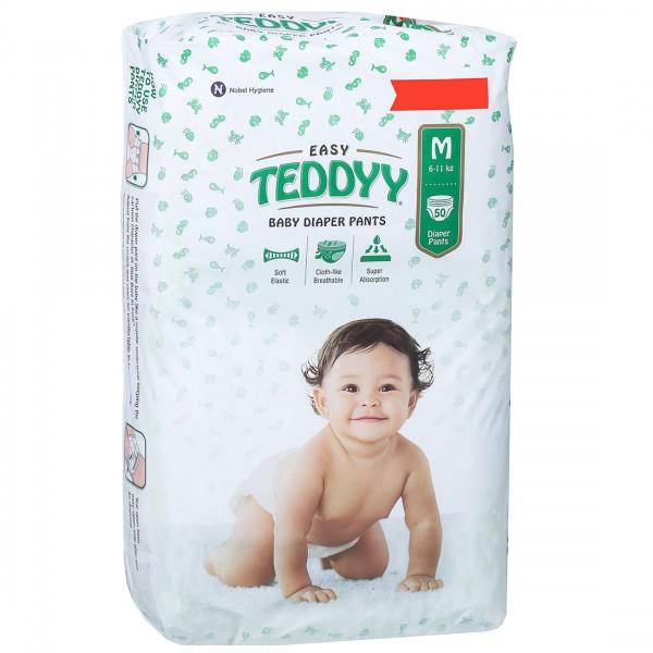 Buy Teddyy Easy Baby Diaper Pants M (6 - 11 kg) Pack Of 50 Online