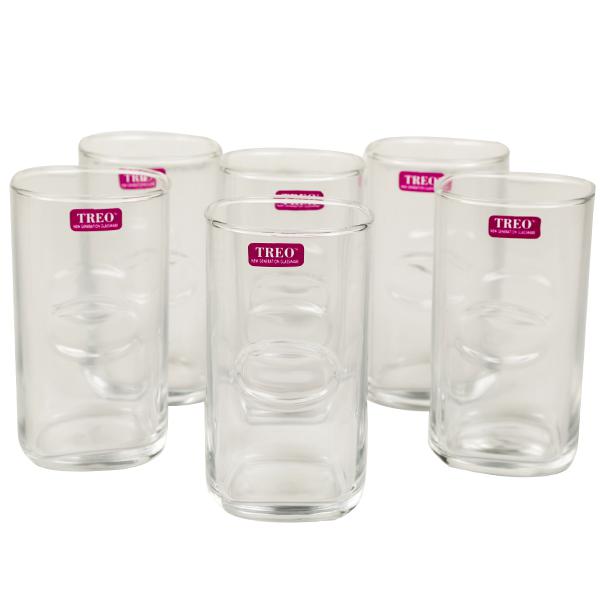 TREO (Pack of 6) Milton Gripper Tall Glass Set of 6 280 ml Glass Set  Water/Juice Glass Price in India - Buy TREO (Pack of 6) Milton Gripper Tall  Glass Set of