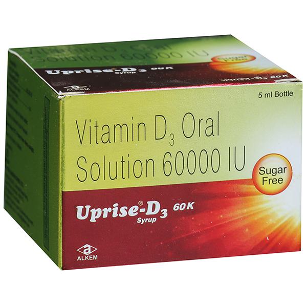 Buy Uprise D3 60K Oral Solution 5 ml Online at Best price in India