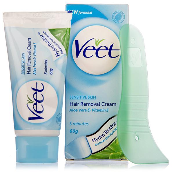 Buy Veet Sensitive Skin Aloe Vera And Vitamin E Hair Removal Cream 60 G Online At Best Price In