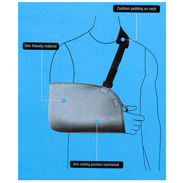 Gray Vissco Arm Pouch sling, For Personal, Model Name/Number: 0805