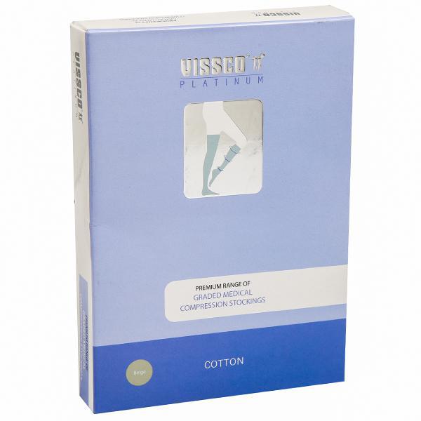Buy Vissco Platinum Premium Medical Cotton Compression Stockings Beige XL  Pack Of 2 Online