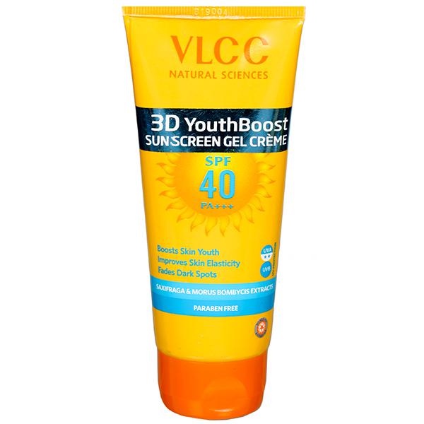 Buy Vlcc 3D Youth Boost Sun Screen Spf 40 pa+++ Gel Cream 100 g Online ...