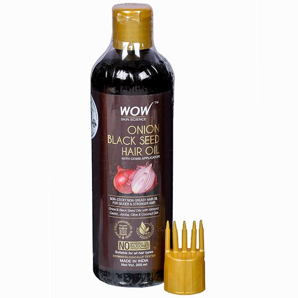 Buy WOW Skin Science Red Onion Black Seed Oil Shampoo with Red Onion Black  Seed Extract Controls Hair fall Contains Black Seed Oil  ProVitamin B5   No Paraben  No Sulphate 