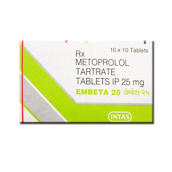 Buy Embeta 25 mg Tablet (10 Tab) Online at Best price in India ...