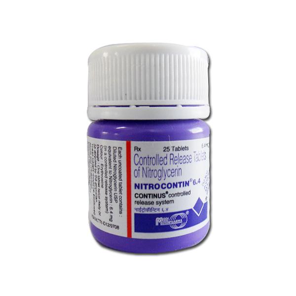 Buy Nitrocontin 6.4 mg Tablet (30 Tab) Online at Best price in India ...
