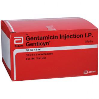 Buy Genticyn 80 mg / 2 ml Injection Online at Best price in India ...