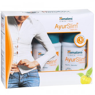 Buy Himalaya Ayur Slim 3 x 60 Capsules Online at Best price in India ...