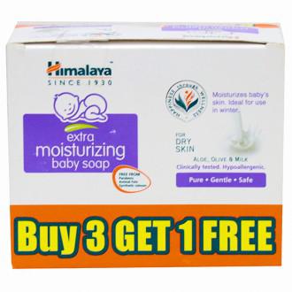 Buy Himalaya Extra Moisturizing Baby Soap (Buy 3 Get 1 Free) 4 x 75 g ...