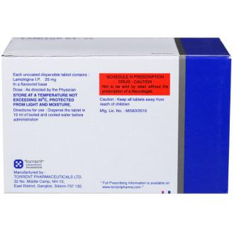 Buy Lamitor DT 25 mg Tablet (15 Tab) Online at Best price in India ...