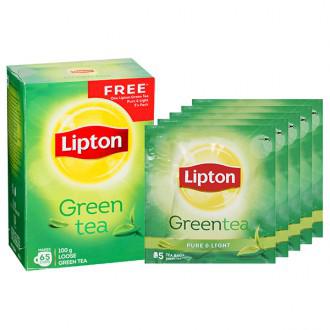 Buy Lipton Green Tea (Free Lptn Grn Tea P & L 5 Tea Bags) 100 g Online ...