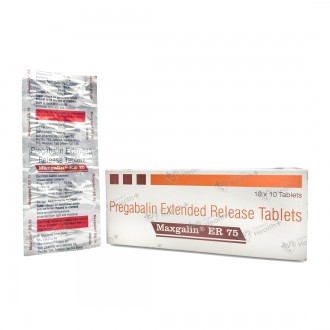 Buy Maxgalin ER 75 mg Tablet (10 Tab) Online at Best price in India ...