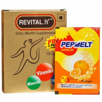 Buy Revital H (Free Pepmelt Orange 2 g) 10 Capsules Online at Best ...