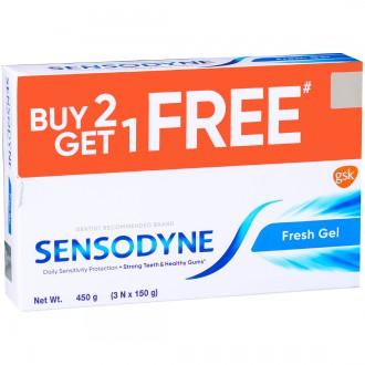 Buy Sensodyne Fresh Gel Toothpaste (Buy 2 Get 1 Free) 3 x 150 g Online Buy Sensodyne Fresh Gel Toothpaste (Buy 2 Get 1 Free) 3 x 150 g Online